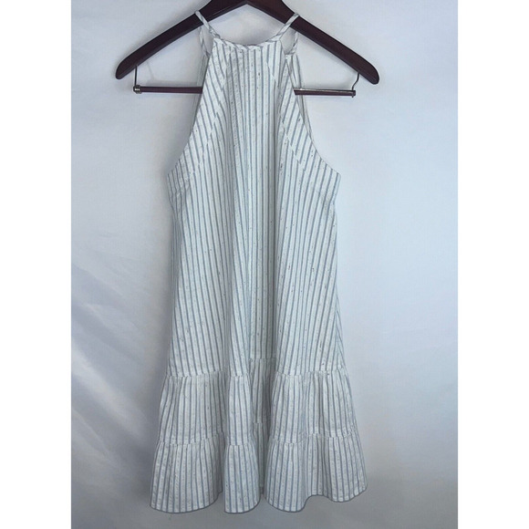 Rebecca Taylor Sleeveless Stripe Cotton Tank Dress Size 4 Retail $295 - Picture 4 of 9